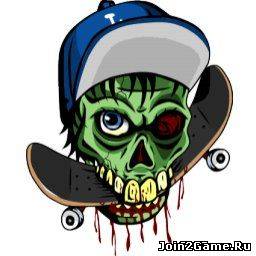 Цветной логотип "Зомби скейтер"